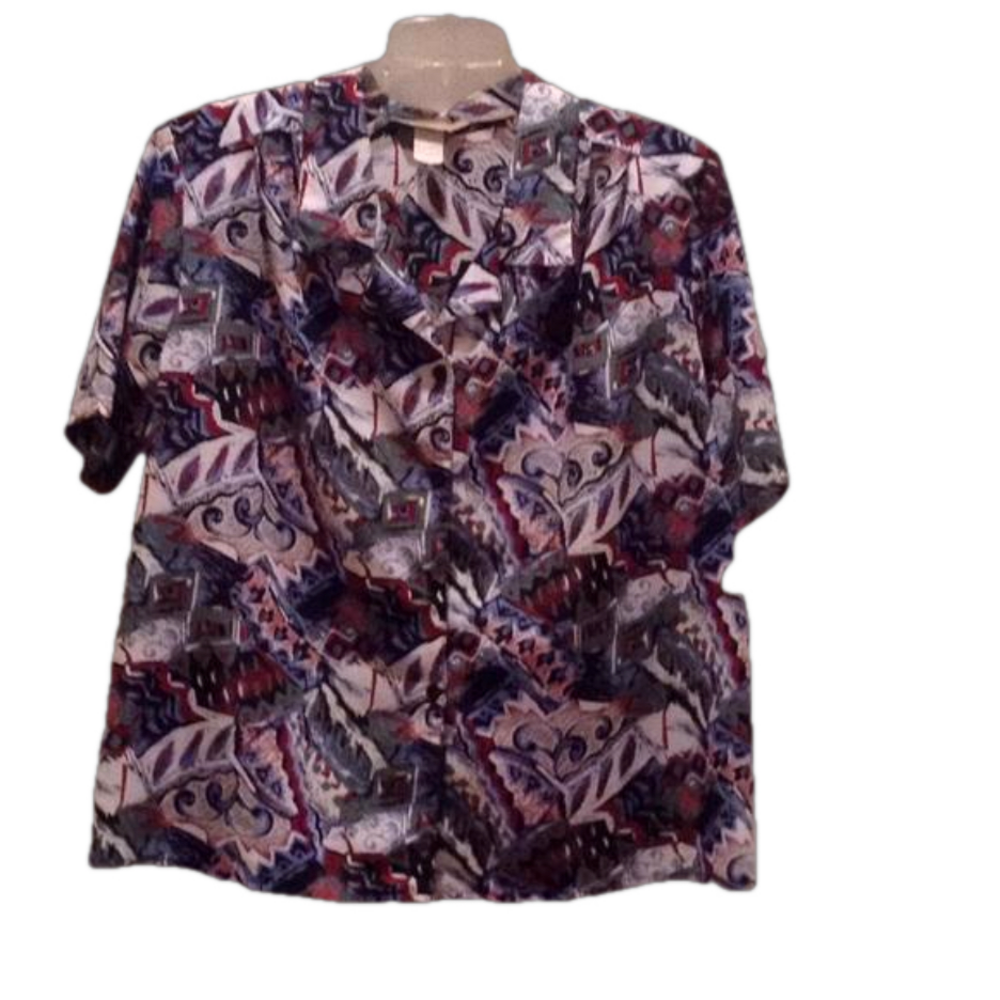 Print blouse size XL